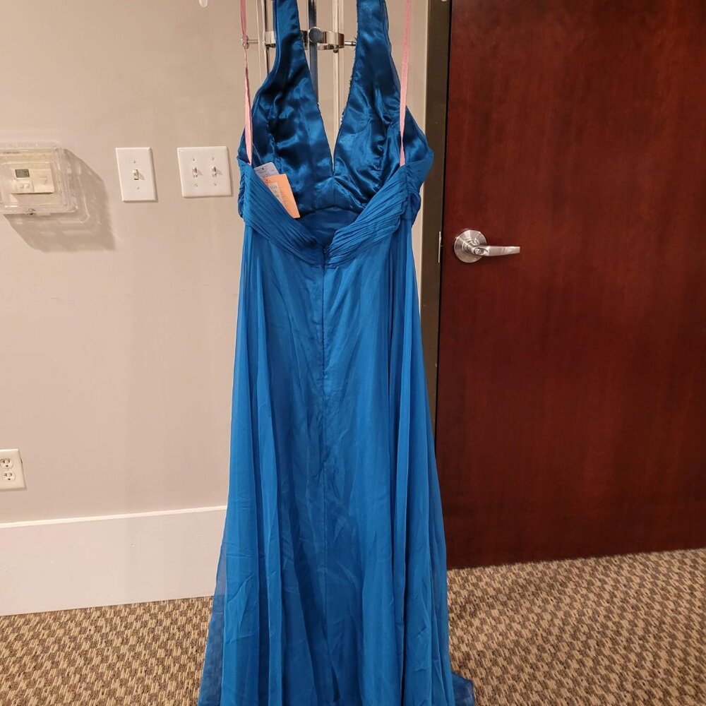 Blush Prom X139 Size 16 Blue Dress - Picture 7 of 7